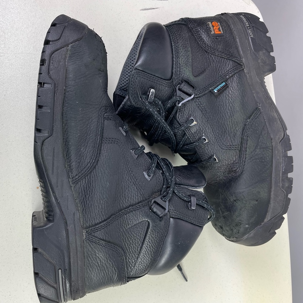 Timberland Pro Men’s 6 in. Helix Composite Toe Waterproof Work Boot, Black - Picture 5 of 8